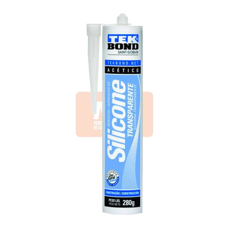 Silicone base dágua 305 gr branco tek bond para vedação de vidros